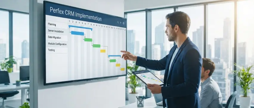 Perfex CRM implementation dashboard